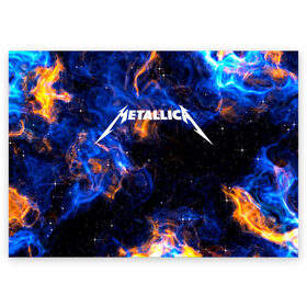 Поздравительная открытка с принтом Metallica. в Кировске, 100% бумага | плотность бумаги 280 г/м2, матовая, на обратной стороне линовка и место для марки
 | metallica | music | rock | американская рок группа | метал группа | металлика | музыка | рок | рок группа | трэш метал | хеви метал