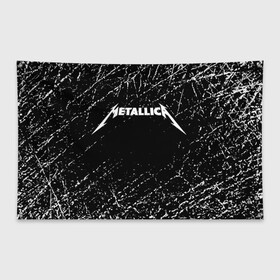 Флаг-баннер с принтом Metallica в Кировске, 100% полиэстер | размер 67 х 109 см, плотность ткани — 95 г/м2; по краям флага есть четыре люверса для крепления | metallica | music | rock | американская рок группа | метал группа | металлика | музыка | рок | рок группа | трэш метал | хеви метал