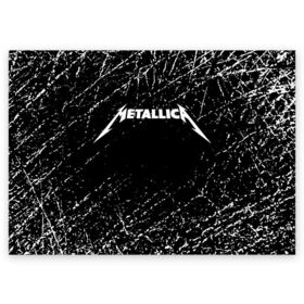 Поздравительная открытка с принтом Metallica. в Кировске, 100% бумага | плотность бумаги 280 г/м2, матовая, на обратной стороне линовка и место для марки
 | metallica | music | rock | американская рок группа | метал группа | металлика | музыка | рок | рок группа | трэш метал | хеви метал