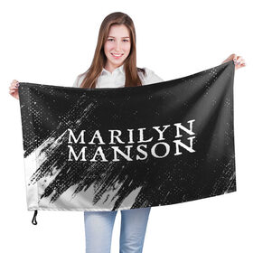 Флаг 3D с принтом MARILYN MANSON / М. МЭНСОН в Кировске, 100% полиэстер | плотность ткани — 95 г/м2, размер — 67 х 109 см. Принт наносится с одной стороны | logo | manson | marilyn | music | rock | группа | лого | логотип | логотипы | менсон | мерилин | мерлин | музыка | мэнсон | мэрилин | рок | символ