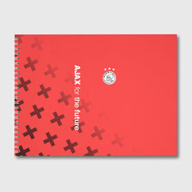 Альбом для рисования с принтом Ajax Amsterdam в Кировске, 100% бумага
 | матовая бумага, плотность 200 мг. | Тематика изображения на принте: ajax | fc ajax | аякс | фк аякс | футбол