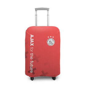 Чехол для чемодана 3D с принтом Ajax Amsterdam в Кировске, 86% полиэфир, 14% спандекс | двустороннее нанесение принта, прорези для ручек и колес | ajax | fc ajax | аякс | фк аякс | футбол