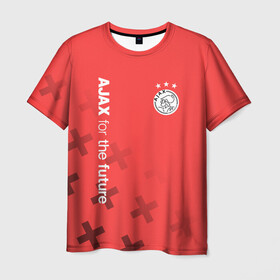 Мужская футболка 3D с принтом Ajax Amsterdam в Кировске, 100% полиэфир | прямой крой, круглый вырез горловины, длина до линии бедер | Тематика изображения на принте: ajax | fc ajax | аякс | фк аякс | футбол