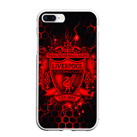 Чехол для iPhone 7Plus/8 Plus матовый с принтом LIVERPOOL FC в Кировске, Силикон | Область печати: задняя сторона чехла, без боковых панелей | liverpool | liverpool fc | ynwa | you never walk alone | ливерпуль | спорт | футбол | футбольный клуб