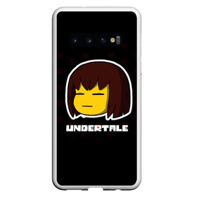 Чехол для Samsung Galaxy S10 с принтом UNDERTALE в Кировске, Силикон | Область печати: задняя сторона чехла, без боковых панелей | Тематика изображения на принте: sans | undertale | андертале | андертейл | игра | подземная история | подземная сказка | санс | ундертале