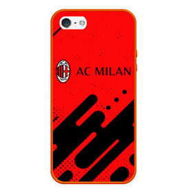 Чехол для iPhone 5/5S матовый с принтом AC MILAN / МИЛАН в Кировске, Силикон | Область печати: задняя сторона чехла, без боковых панелей | ac | ac milan | acm | football | logo | milan | sport | клуб | лого | логотип | логотипы | милан | символ | символы | спорт | форма | футбол | футбольная | футбольный