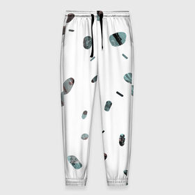 Мужские брюки 3D с принтом Галька в Кировске, 100% полиэстер | манжеты по низу, эластичный пояс регулируется шнурком, по бокам два кармана без застежек, внутренняя часть кармана из мелкой сетки | абстракция | галька | камни | минимализм