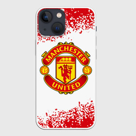 Чехол для iPhone 13 mini с принтом MANCHESTER UNITED в Кировске,  |  | club | footbal | logo | manchester | united | знак | клуб | лого | логотип | логотипы | манчестер | символ | символы | форма | футбол | футбольная | футбольный | юнайтед