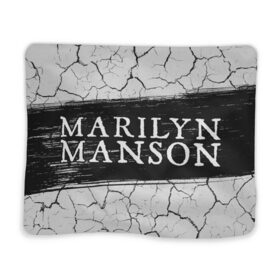 Плед 3D с принтом MARILYN MANSON / М. МЭНСОН в Кировске, 100% полиэстер | закругленные углы, все края обработаны. Ткань не мнется и не растягивается | 