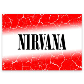 Поздравительная открытка с принтом NIRVANA / НИРВАНА в Кировске, 100% бумага | плотность бумаги 280 г/м2, матовая, на обратной стороне линовка и место для марки
 | band | cobain | face | kurt | logo | music | nirvana | rock | rocknroll | группа | кобейн | курт | лого | логотип | музыка | музыкальная | нирвана | рожица | рок | рокнролл | символ