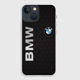 Чехол для iPhone 13 mini с принтом BMW в Кировске,  |  | bmw | авто | автомобиль | бмв | логотип | марка | машина | надпись | текстура