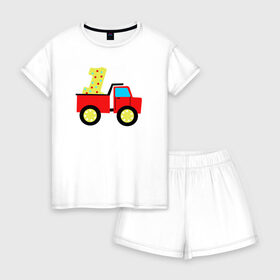 Женская пижама с шортиками хлопок с принтом Один годик в Кировске, 100% хлопок | футболка прямого кроя, шорты свободные с широкой мягкой резинкой | будущие родители | день рождения | детские принты | детское | для детей | малыш