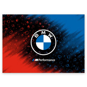 Поздравительная открытка с принтом BMW / БМВ в Кировске, 100% бумага | плотность бумаги 280 г/м2, матовая, на обратной стороне линовка и место для марки
 | 2020 | auto | b m w | bmv | bmw | car | logo | moto | performance | power | series | sport | авто | б м в | бмв | игра | игры | иьц | лого | логотип | марка | машина | мото | мотоцикл | павер | перфоманс | серии | серия | символ | спорт