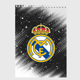 Скетчбук с принтом REAL MADRID / РЕАЛ МАДРИД в Кировске, 100% бумага
 | 48 листов, плотность листов — 100 г/м2, плотность картонной обложки — 250 г/м2. Листы скреплены сверху удобной пружинной спиралью | football | logo | madrid | real | realmadrid | sport | клуб | лого | логотип | логотипы | мадрид | реал | реалмадрид | символ | символы | спорт | форма | футбол | футбольная