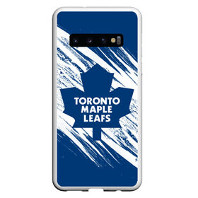 Чехол для Samsung Galaxy S10 с принтом Toronto Maple Leafs, в Кировске, Силикон | Область печати: задняя сторона чехла, без боковых панелей | hockey | maple leafs | nhl | toronto | toronto maple leafs | usa | мейпл лифс | нхл | спорт | сша | торонто | торонто мейпл лифс | хоккей | шайба