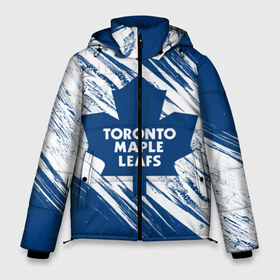 Мужская зимняя куртка 3D с принтом Toronto Maple Leafs в Кировске, верх — 100% полиэстер; подкладка — 100% полиэстер; утеплитель — 100% полиэстер | длина ниже бедра, свободный силуэт Оверсайз. Есть воротник-стойка, отстегивающийся капюшон и ветрозащитная планка. 

Боковые карманы с листочкой на кнопках и внутренний карман на молнии. | hockey | maple leafs | nhl | toronto | toronto maple leafs | usa | мейпл лифс | нхл | спорт | сша | торонто | торонто мейпл лифс | хоккей | шайба