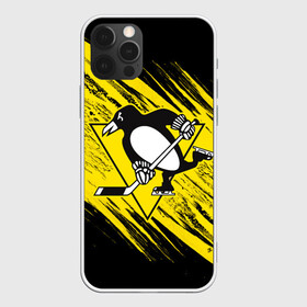 Чехол для iPhone 12 Pro с принтом Pittsburgh Penguins Sport в Кировске, силикон | область печати: задняя сторона чехла, без боковых панелей | hockey | nhl | penguins | pittsburg | pittsburgh | pittsburgh penguins | usa | нхл | пингвинз | питтсбург | питтсбург пингвинз | спорт | сша | хоккей | шайба