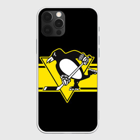 Чехол для iPhone 12 Pro с принтом Pittsburgh Penguins Cl. в Кировске, силикон | область печати: задняя сторона чехла, без боковых панелей | Тематика изображения на принте: hockey | nhl | penguins | pittsburg | pittsburgh | pittsburgh penguins | usa | нхл | пингвинз | питтсбург | питтсбург пингвинз | спорт | сша | хоккей | шайба