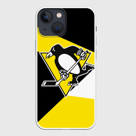 Чехол для iPhone 13 mini с принтом Pittsburgh Penguins Exclusive в Кировске,  |  | hockey | nhl | penguins | pittsburg | pittsburgh | pittsburgh penguins | usa | нхл | пингвинз | питтсбург | питтсбург пингвинз | спорт | сша | хоккей | шайба