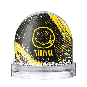 Снежный шар с принтом NIRVANA / НИРВАНА в Кировске, Пластик | Изображение внутри шара печатается на глянцевой фотобумаге с двух сторон | band | cobain | face | kurt | logo | music | nirvana | rock | rocknroll | группа | кобейн | курт | лого | логотип | музыка | музыкальная | нирвана | рожица | рок | рокнролл | символ