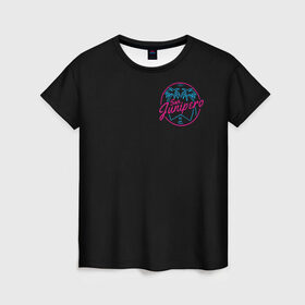 Женская футболка 3D с принтом ЧЕРНОЕ ЗЕРКАЛО в Кировске, 100% полиэфир ( синтетическое хлопкоподобное полотно) | прямой крой, круглый вырез горловины, длина до линии бедер | black mirror | черное зеркало