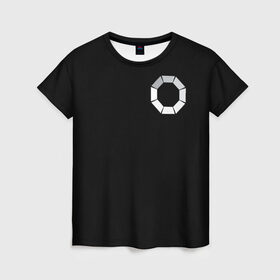 Женская футболка 3D с принтом ЧЕРНОЕ ЗЕРКАЛО в Кировске, 100% полиэфир ( синтетическое хлопкоподобное полотно) | прямой крой, круглый вырез горловины, длина до линии бедер | 