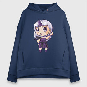 Женское худи Oversize хлопок с принтом Anime Chibi Demon Girl в Кировске, френч-терри — 70% хлопок, 30% полиэстер. Мягкий теплый начес внутри —100% хлопок | боковые карманы, эластичные манжеты и нижняя кромка, капюшон на магнитной кнопке | cartoon | girls | japan | japanese | kawaii | manga | waifu | yandere | аниме | анимэ | вайфу | дандере | девочка | девушка | демон | дередере | кавайная | манга | милая | мультик | мультики | тиби | цундере | чиби | яндере | япония