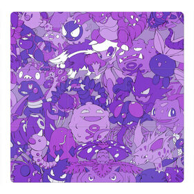 Магнитный плакат 3Х3 с принтом Фиолетовые покемоны в Кировске, Полимерный материал с магнитным слоем | 9 деталей размером 9*9 см | pokemon | pokemon go | арт | ночной покемон | ночные покемоны | покемон | покемоны | рисунок | сумеречные покемоны | сумеречный покемон | фиолетовый