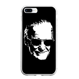 Чехол для iPhone 7Plus/8 Plus матовый с принтом STAN LEE в Кировске, Силикон | Область печати: задняя сторона чехла, без боковых панелей | Тематика изображения на принте: marvel | stan lee | марвел | стен ли | стэн ли