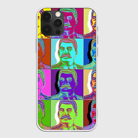 Чехол для iPhone 12 Pro Max с принтом Stalin pop-art в Кировске, Силикон |  | chief | color | eyes | moustache | pop art | stalin | view | взгляд | вождь | глаза | поп  арт | сталин | усы | цвет