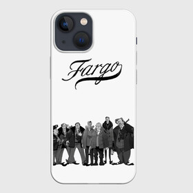 Чехол для iPhone 13 mini с принтом Fargo в Кировске,  |  | fargo | билли боб торнтон | кирстен данст | колин хэнкс | лестер найгаард | лорн малво | мартин фриман | патрик уилсон | сериал | сериалы | фарго