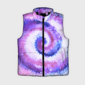 Женский жилет утепленный 3D с принтом TIE DYE PURPLE в Кировске,  |  | Тематика изображения на принте: dye | multicolor | tie | trend | акварель | брызги | градиент | дай | колор | краски | красочная | мульти | потёки | пятна | радуга | радужная | тай | тайдай | текстура | тренд | хиппи