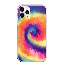 Чехол для iPhone 11 Pro матовый с принтом TIE-DYE MULTICOLOR в Кировске, Силикон |  | Тематика изображения на принте: dye | multicolor | tie | trend | акварель | брызги | градиент | дай | колор | краски | красочная | мульти | потёки | пятна | радуга | радужная | тай | тайдай | текстура | тренд | хиппи