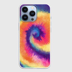 Чехол для iPhone 13 Pro с принтом TIE DYE MULTICOLOR в Кировске,  |  | Тематика изображения на принте: dye | multicolor | tie | trend | акварель | брызги | градиент | дай | колор | краски | красочная | мульти | потёки | пятна | радуга | радужная | тай | тайдай | текстура | тренд | хиппи