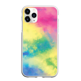 Чехол для iPhone 11 Pro матовый с принтом Tie-Dye в Кировске, Силикон |  | Тематика изображения на принте: dye | multicolor | tie | trend | акварель | брызги | градиент | дай | колор | краски | красочная | мульти | потёки | пятна | радуга | радужная | тай | тайдай | текстура | тренд | хиппи