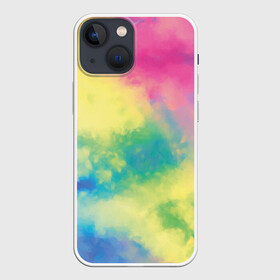 Чехол для iPhone 13 mini с принтом Tie Dye в Кировске,  |  | dye | multicolor | tie | trend | акварель | брызги | градиент | дай | колор | краски | красочная | мульти | потёки | пятна | радуга | радужная | тай | тайдай | текстура | тренд | хиппи