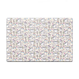 Пазл магнитный 126 элементов с принтом Единорог в Кировске, полимерный материал с магнитным слоем | 126 деталей, размер изделия —  180*270 мм | арт | единорог | единороги | звезда | звёзды | лошади | облако | облачко | пони | радуга | рисунок