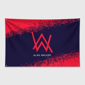 Флаг-баннер с принтом ALAN WALKER / АЛАН УОКЕР в Кировске, 100% полиэстер | размер 67 х 109 см, плотность ткани — 95 г/м2; по краям флага есть четыре люверса для крепления | alan | faded | house | logo | music | walker | алан | вокер | волкер | диджей | лого | логотип | логотипы | музыка | музыкант | символ | символы | танцеальная | уокер | хаус | электронная
