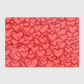 Магнитный плакат 3Х2 с принтом Сердечки в Кировске, Полимерный материал с магнитным слоем | 6 деталей размером 9*9 см | love | любовь | сердечки | сердце