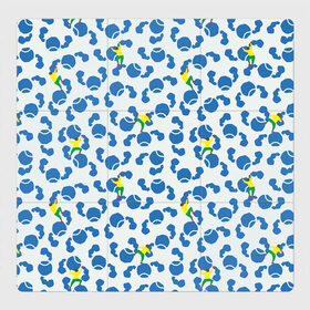 Магнитный плакат 3Х3 с принтом Скалолазы в Кировске, Полимерный материал с магнитным слоем | 9 деталей размером 9*9 см | арт | жёлтый | зеленый | рисунок | синий | скалолаз | скалолазание | скалолазы