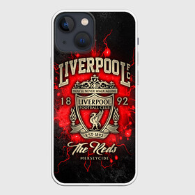 Чехол для iPhone 13 mini с принтом LIVERPOOL FC в Кировске,  |  | liverpool | liverpool fc | ynwa | you never walk alone | ливерпуль | спорт | футбол | футбольный клуб
