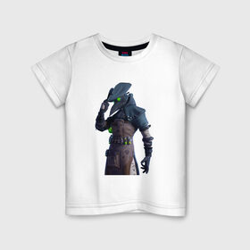 Детская футболка хлопок с принтом The plague doctor в Кировске, 100% хлопок | круглый вырез горловины, полуприлегающий силуэт, длина до линии бедер | 