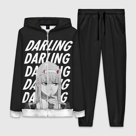 Женский костюм 3D с принтом Daling Zero Two monochrome в Кировске,  |  | 002 | 02 | ahegao | anime | darling | franx | franxx | girl | girls | in | senpai | the | two | waifu | zero | zerotwo | аниме | ахегао | вайфу | девушка | семпай | сенпай | тян