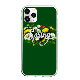 Чехол для iPhone 11 Pro матовый с принтом Весна в Кировске, Силикон |  | весна | одуванчики | полевые цветы. | ромашки | цветы