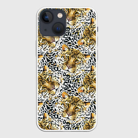 Чехол для iPhone 13 mini с принтом Леопард выглядывает из воды в Кировске,  |  | gold | life | versace | vip | абстракция | богатство | в золоте | версаче | версачи | виайпи | вип | золотая | золото | кот | кошка | лев | леопард | линия | нейтральная | позолоченное | стайл | стиль | текстуры