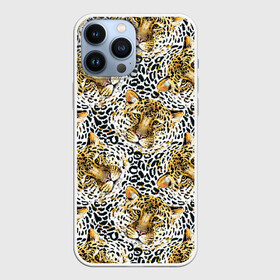 Чехол для iPhone 13 Pro Max с принтом Леопард выглядывает из воды в Кировске,  |  | gold | life | versace | vip | абстракция | богатство | в золоте | версаче | версачи | виайпи | вип | золотая | золото | кот | кошка | лев | леопард | линия | нейтральная | позолоченное | стайл | стиль | текстуры