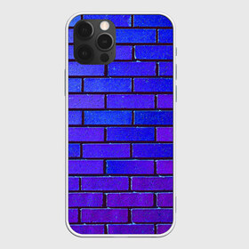 Чехол для iPhone 12 Pro Max с принтом Brick в Кировске, Силикон |  | blue | brick | purple | texture | wall | кирпич | кирпичный | синий | стена | текстура | фиолетовый