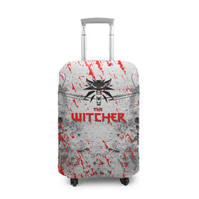 Чехол для чемодана 3D с принтом ВЕДЬМАК в Кировске, 86% полиэфир, 14% спандекс | двустороннее нанесение принта, прорези для ручек и колес | geralt | the witcher | the witcher wild hunt | witcher | ведьмак | геральт