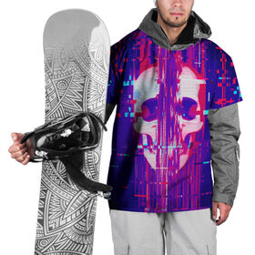 Накидка на куртку 3D с принтом Skull glitch в Кировске, 100% полиэстер |  | Тематика изображения на принте: color | fashion | glitch | jaw | skull | vanguard | авангард | глитч | мода | пасть | цвет | череп