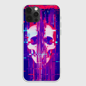 Чехол для iPhone 12 Pro Max с принтом Skull glitch в Кировске, Силикон |  | color | fashion | glitch | jaw | skull | vanguard | авангард | глитч | мода | пасть | цвет | череп
